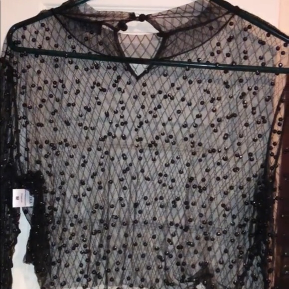 AKIRA Tops - Beaded long sleeve